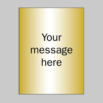 Custom - Brushed Brass Effect Sign - 150 x 200mm - TESTTTTT!!!!! 