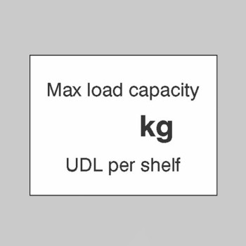 Max load Capacity ___kg UDL Per Shelf - TESTTTTT!!!!! 