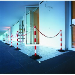 Red & White Chain Post Kit - 6 Posts - 10m Chain - Hooks & Links - TESTTTTT!!!!! Red & White Chain Post Kit - 6 Posts - 10m Chain - Hooks & Links - TESTTTTT!!!!!