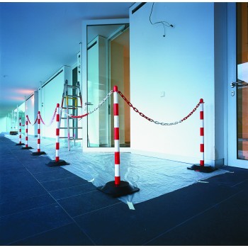 Red & White Chain Post Kit - 6 Posts - 10m Chain - Hooks & Links - TESTTTTT!!!!! Red & White Chain Post Kit - 6 Posts - 10m Chain - Hooks & Links - TESTTTTT!!!!!