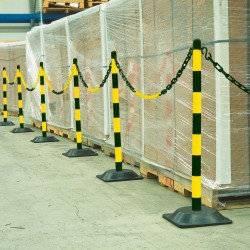 Yellow & Black Chain Post Kit - 6 Posts - 10m Chain - Hooks & Links - TESTTTTT!!!!! Yellow & Black Chain Post Kit - 6 Posts - 10m Chain - Hooks & Links - TESTTTTT!!!!!