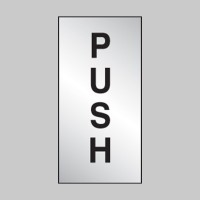Push - Engraved - Aluminium / Brass Effect - TESTTTTT!!!!! Push - Engraved - Aluminium / Brass Effect - TESTTTTT!!!!!