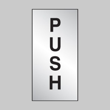 Push - Engraved - Aluminium / Brass Effect - TESTTTTT!!!!! Push - Engraved - Aluminium / Brass Effect - TESTTTTT!!!!!