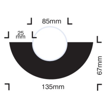 Impact Protection - Curvature for 85mm Diameter Pipes - Self Adhesive - TESTTTTT!!!!! Impact Protection - Curvature for 85mm Diameter Pipes - Self Adhesive - TESTTTTT!!!!!