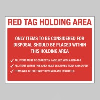 Red Tag Holding Area Items for Disposal - TESTTTTT!!!!! Red Tag Holding Area Items for Disposal - TESTTTTT!!!!!