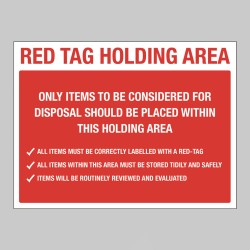 Red Tag Holding Area Items for Disposal - TESTTTTT!!!!! Red Tag Holding Area Items for Disposal - TESTTTTT!!!!!