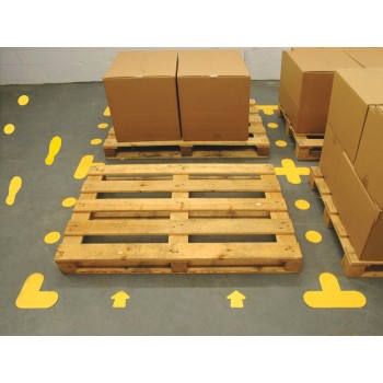 Arrow - Yellow Floor Markers (Pack of 100) - TESTTTTT!!!!! Arrow - Yellow Floor Markers (Pack of 100) - TESTTTTT!!!!!