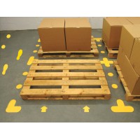 T Shape - Yellow Floor Markers (Pack of 10) - TESTTTTT!!!!! 