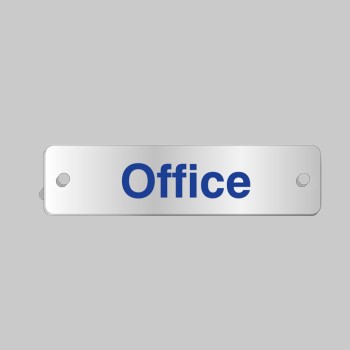 Office - Aluminium Visual Impact Sign with Stand-off Locators - TESTTTTT!!!!! Office - Aluminium Visual Impact Sign with Stand-off Locators - TESTTTTT!!!!!