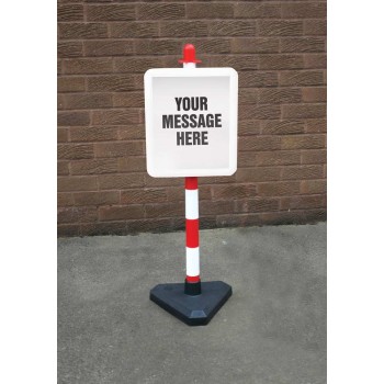 White & Red Frame & Post - Inc Custom Sign - TESTTTTT!!!!! White & Red Frame & Post - Inc Custom Sign - TESTTTTT!!!!!
