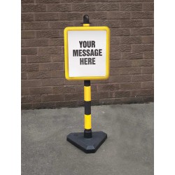 Yellow & Black Frame & Post - Inc Custom Sign - TESTTTTT!!!!! Yellow & Black Frame & Post - Inc Custom Sign - TESTTTTT!!!!!
