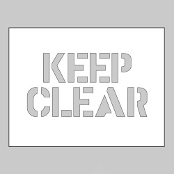 Stencil - Keep Clear - TESTTTTT!!!!! 