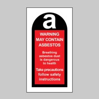 May Contain Asbestos Labels (Roll of 100) - TESTTTTT!!!!! May Contain Asbestos Labels (Roll of 100) - TESTTTTT!!!!!