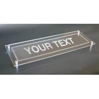 Your Message Here - Acrylic Sign with Stand-off Locators - TESTTTTT!!!!! 