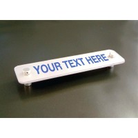 Your Message Here - Visual Impact Door Sign - Aluminium with Stand-off Locators - TESTTTTT!!!!! 