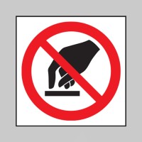 Do Not Touch Symbol (Roll of 100 Labels) - TESTTTTT!!!!! Do Not Touch Symbol (Roll of 100 Labels) - TESTTTTT!!!!!