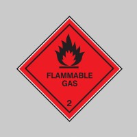 Flammable Gas 2 Diamond (Roll of 100 Labels) - TESTTTTT!!!!! Flammable Gas 2 Diamond (Roll of 100 Labels) - TESTTTTT!!!!!
