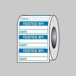 Tested By (Roll of 100 Labels) - TESTTTTT!!!!! Tested By (Roll of 100 Labels) - TESTTTTT!!!!!