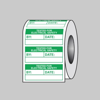 Tested for Electric (Roll of 100 Labels) - TESTTTTT!!!!! 