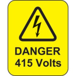Danger - 415 Volts - Labels - TESTTTTT!!!!! Danger - 415 Volts - Labels - TESTTTTT!!!!!