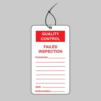 Quality Control Tag - Failed Inspection (Pack of 10) - TESTTTTT!!!!! Quality Control Tag - Failed Inspection (Pack of 10) - TESTTTTT!!!!!