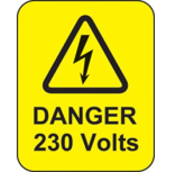 Danger - 230 Volts Labels - TESTTTTT!!!!! Danger - 230 Volts Labels - TESTTTTT!!!!!