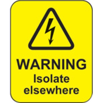 Warning - Isolate Elsewhere Labels - TESTTTTT!!!!! 