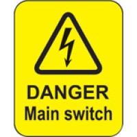 Danger - Main Switch Labels - TESTTTTT!!!!! Danger - Main Switch Labels - TESTTTTT!!!!!