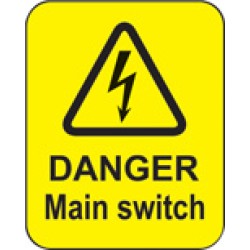 Danger - Main Switch Labels - TESTTTTT!!!!! Danger - Main Switch Labels - TESTTTTT!!!!!