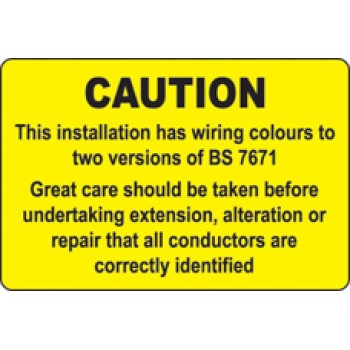 This Installation Has Wiring Colours Labels (Roll of 100) - TESTTTTT!!!!! This Installation Has Wiring Colours Labels (Roll of 100) - TESTTTTT!!!!!