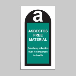 Asbestos Free Material Labels - TESTTTTT!!!!! 