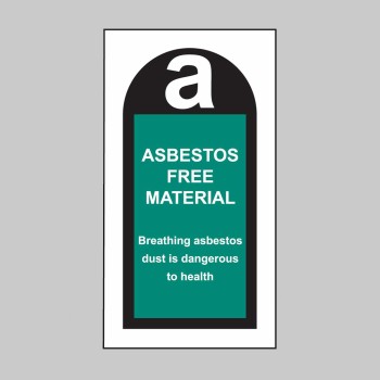 Asbestos Free Material Labels - TESTTTTT!!!!! 