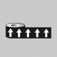White Arrows On Black - Pipeline ID Tape - TESTTTTT!!!!! White Arrows On Black - Pipeline ID Tape - TESTTTTT!!!!!