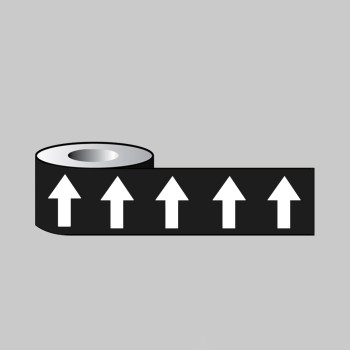 White Arrows On Black - Pipeline ID Tape - TESTTTTT!!!!! White Arrows On Black - Pipeline ID Tape - TESTTTTT!!!!!