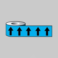 Black Arrows On Light Blue - Pipeline ID Tape - TESTTTTT!!!!! Black Arrows On Light Blue - Pipeline ID Tape - TESTTTTT!!!!!