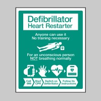 AED Sign with Instructions - RCUK Design - TESTTTTT!!!!! 