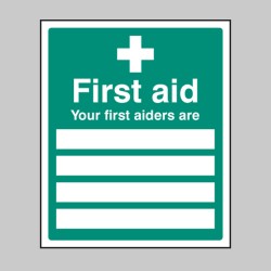 Your First Aiders Are - TESTTTTT!!!!! Your First Aiders Are - TESTTTTT!!!!!