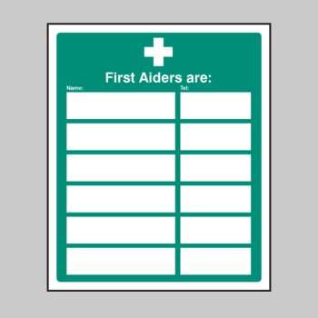First Aiders Are (Space for 6) - TESTTTTT!!!!! 
