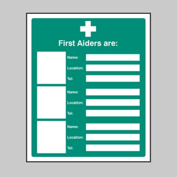 First Aiders Are (Space for 3) - TESTTTTT!!!!! 