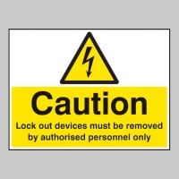 Caution - Lock Out Devices Must be Removed By Authorised Personnel Only - TESTTTTT!!!!! Caution - Lock Out Devices Must be Removed By Authorised Personnel Only - TESTTTTT!!!!!