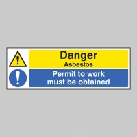 Danger - Asbestos Permit to Work Must be Obtained - TESTTTTT!!!!! Danger - Asbestos Permit to Work Must be Obtained - TESTTTTT!!!!!