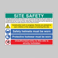 Site Safety - H&S Act - Construction Work - Helmets - Footwear - Unauthorised Entry Forbidden - TESTTTTT!!!!! Site Safety - H&S Act - Construction Work - Helmets - Footwear - Unauthorised Entry Forbidden - TESTTTTT!!!!!