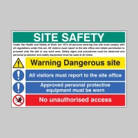Site Safety - H&S Act - Dangerous Site - Report to Office - PPE - No Unauthorised Access - TESTTTTT!!!!! 