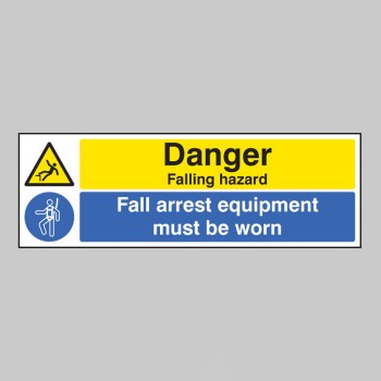 Danger - Falling Hazard - Fall Arrest Equipment Must be Worn - TESTTTTT!!!!! Danger - Falling Hazard - Fall Arrest Equipment Must be Worn - TESTTTTT!!!!!