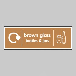 Brown Glass Bottles & Jars - WRAP Recycling Sign - TESTTTTT!!!!! Brown Glass Bottles & Jars - WRAP Recycling Sign - TESTTTTT!!!!!