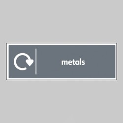 Metals - WRAP Recycling Sign - TESTTTTT!!!!! Metals - WRAP Recycling Sign - TESTTTTT!!!!!