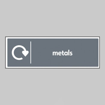 Metals - WRAP Recycling Sign - TESTTTTT!!!!! 
