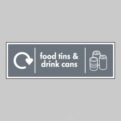 Food Tins & Drink Cans - WRAP Recycling Sign - TESTTTTT!!!!! Food Tins & Drink Cans - WRAP Recycling Sign - TESTTTTT!!!!!