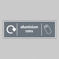 Aluminium Cans - WRAP Recycling Sign - TESTTTTT!!!!! 
