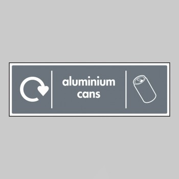 Aluminium Cans - WRAP Recycling Sign - TESTTTTT!!!!! 